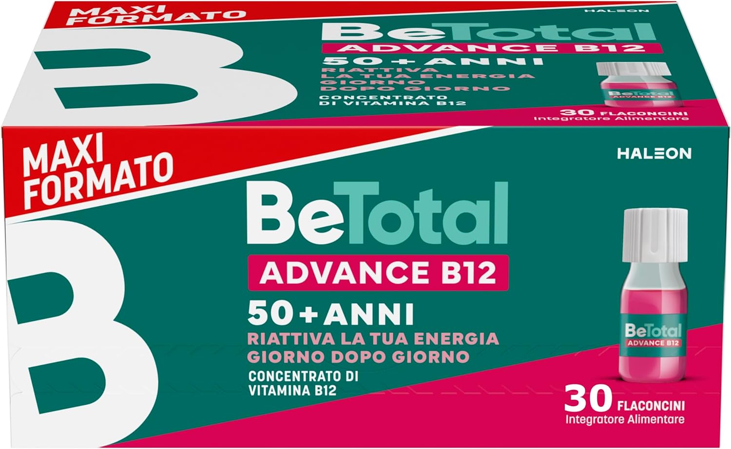 Be-total Advance B12 Integratore Vitamina B12 Vitamina B Zinco 30 Flaconcini