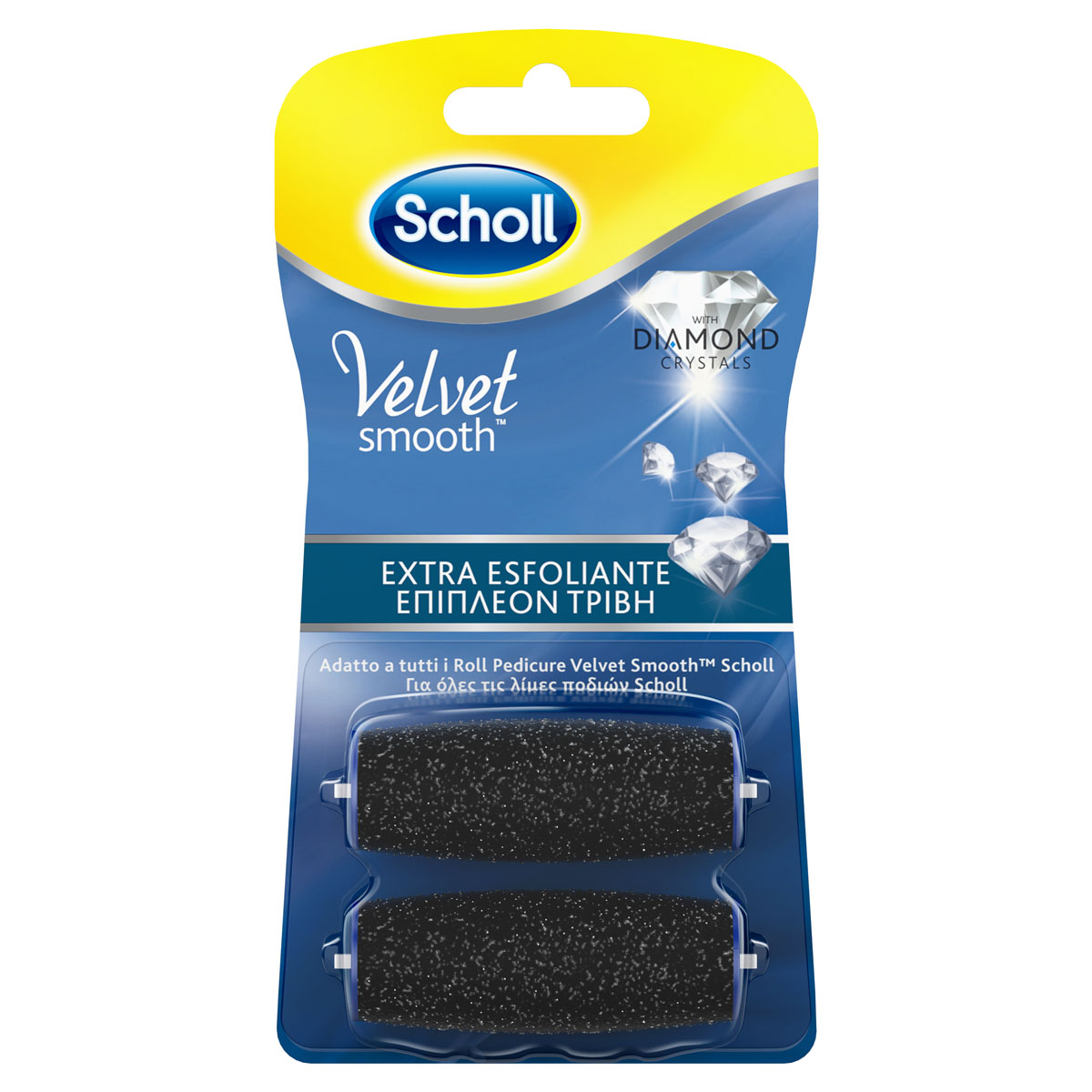 Scholl Velvet Smooth Ricariche Roll Extra Esfolianti 2 Pezzi