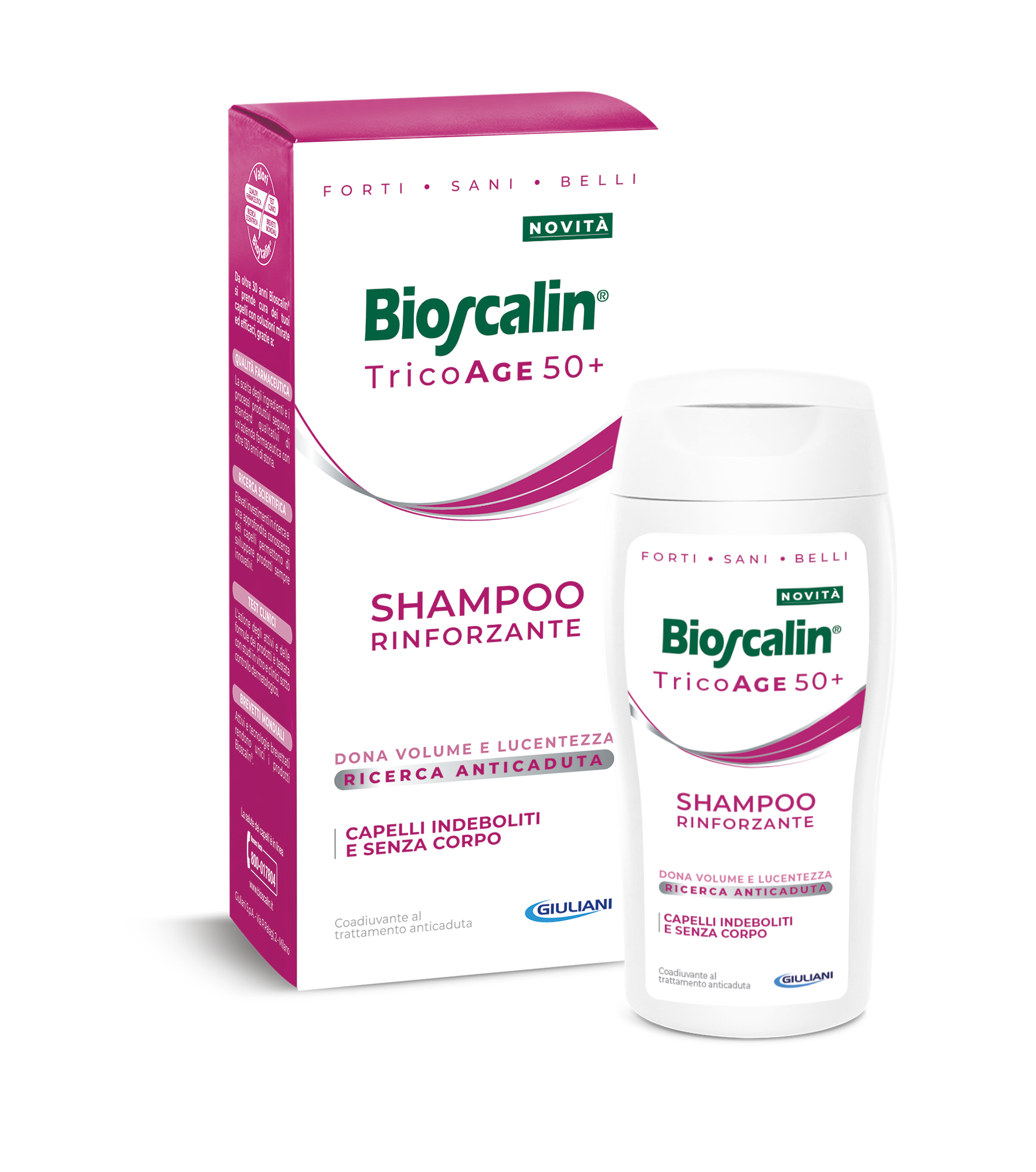 Bioscalin Tricoage 50+ Shampoo Rinforzante Ridensificante 200ml