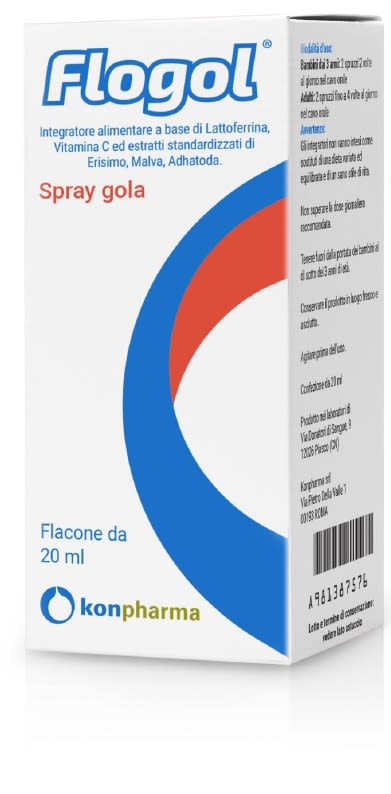 image - 981387576 - Flogol Spray Gola 20ml è un integratore alimentare che, grazie agli estratti di malva, erisimo e adhatoda, offre un'azione emolliente e lenitiva per la gola. - 4867849_1.jpg