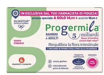 Progermila 5 Miliardi Integratore Fermenti Lattici 24 Capsule