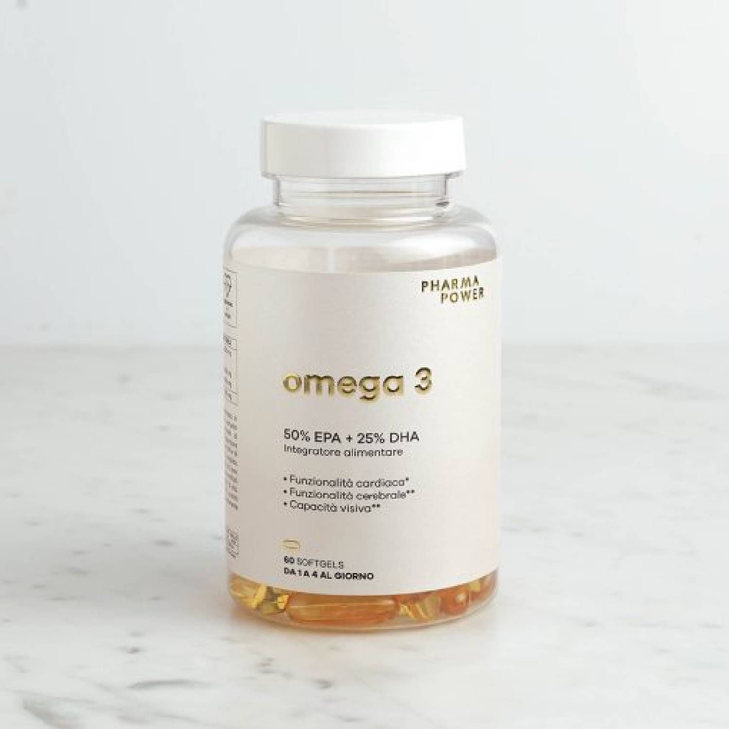 Pharmapower Omega 3 Integratore Funzionalità Cardiaca 60 Softgels