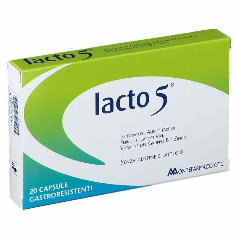 Lacto 5 Integratore Fermenti Lattici 20 Capsule