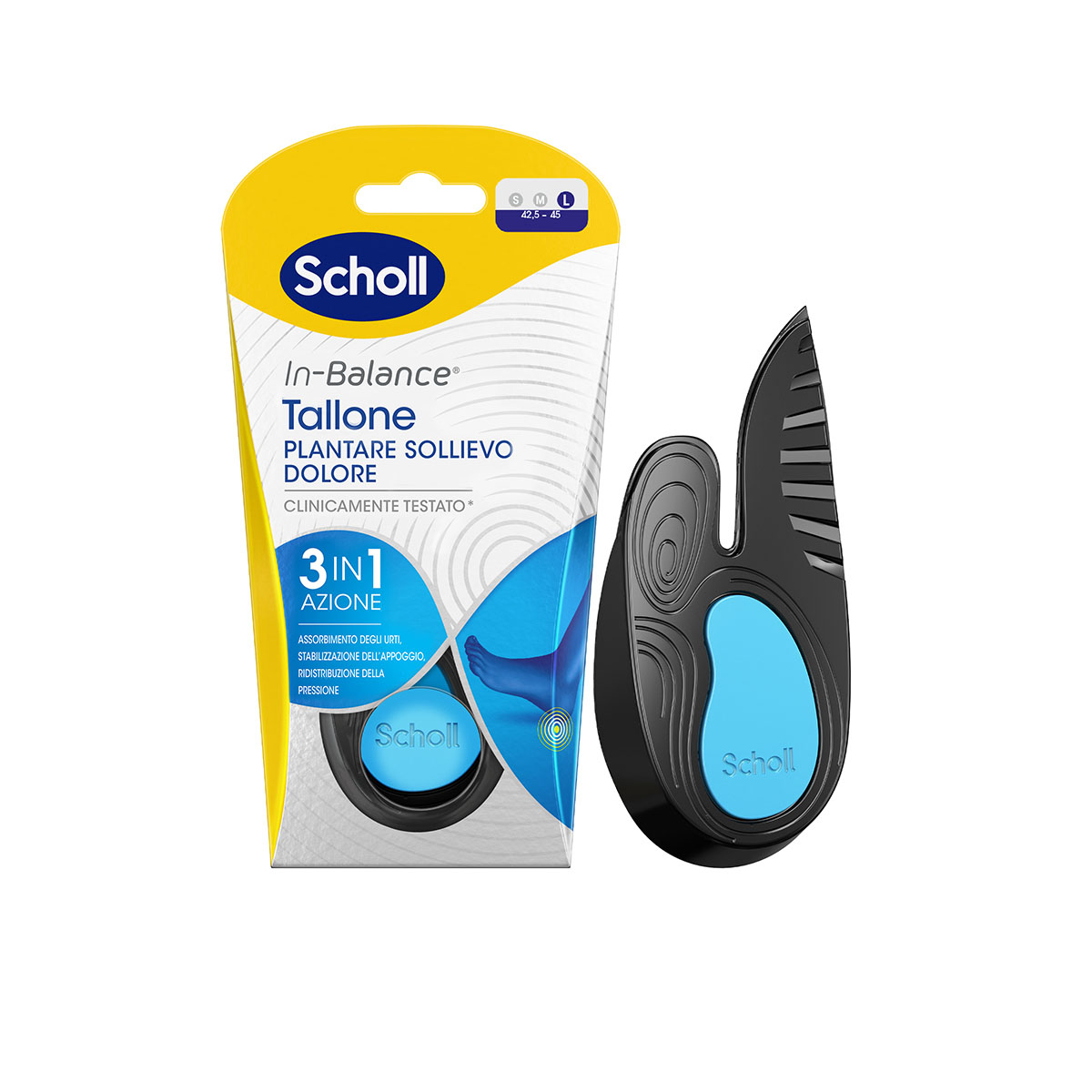 Scholl Plantare Tallone L Sollievo Dolore 2 Pezzi