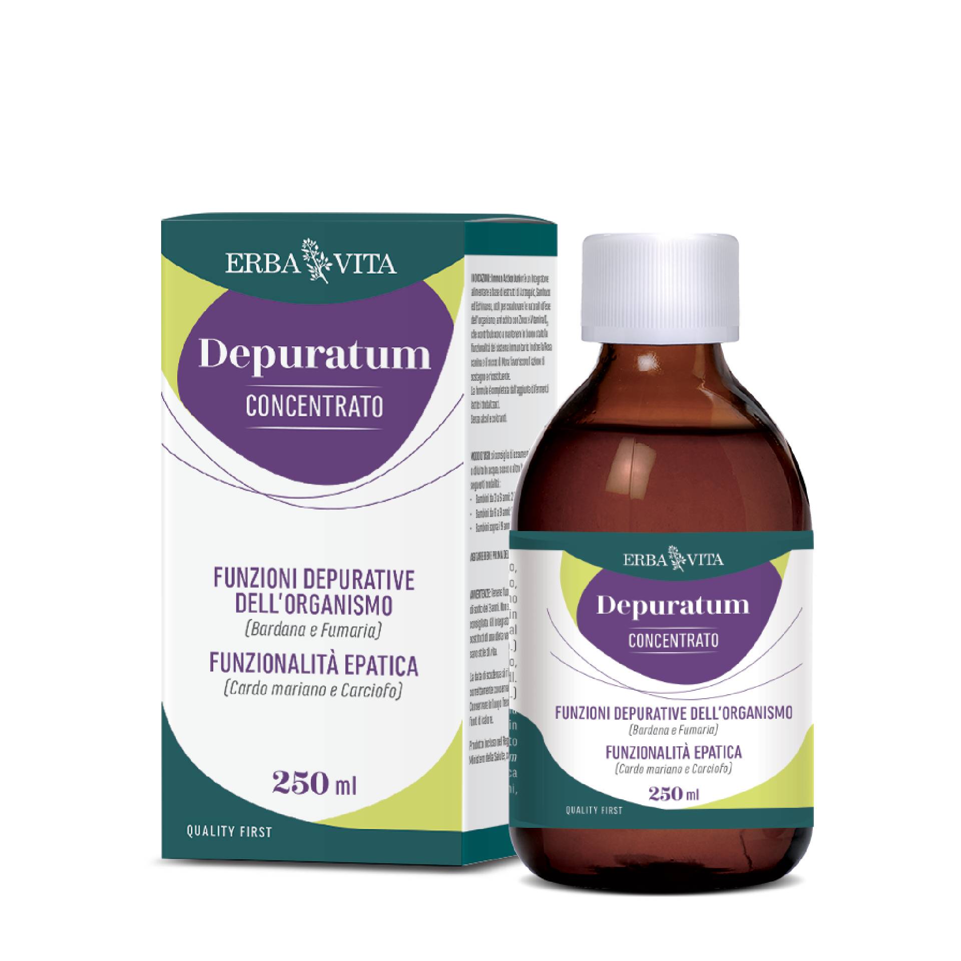 Erba Vita Depuratum Concentrato Integratore Depurativo 250ml