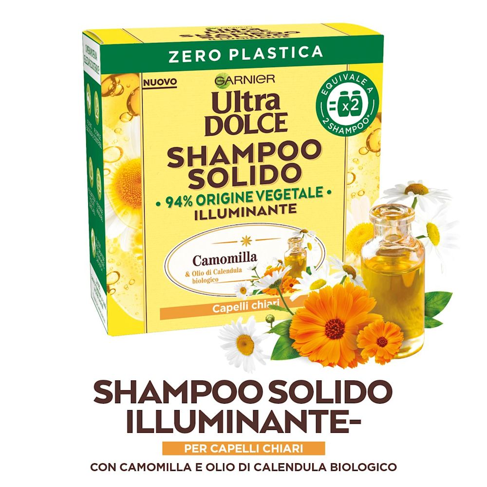 981289325 - Garnier Ultra dolce Shampoo Solido Camomilla Miele Illuminante capelli chiari 60gr - 4737363_2.jpg