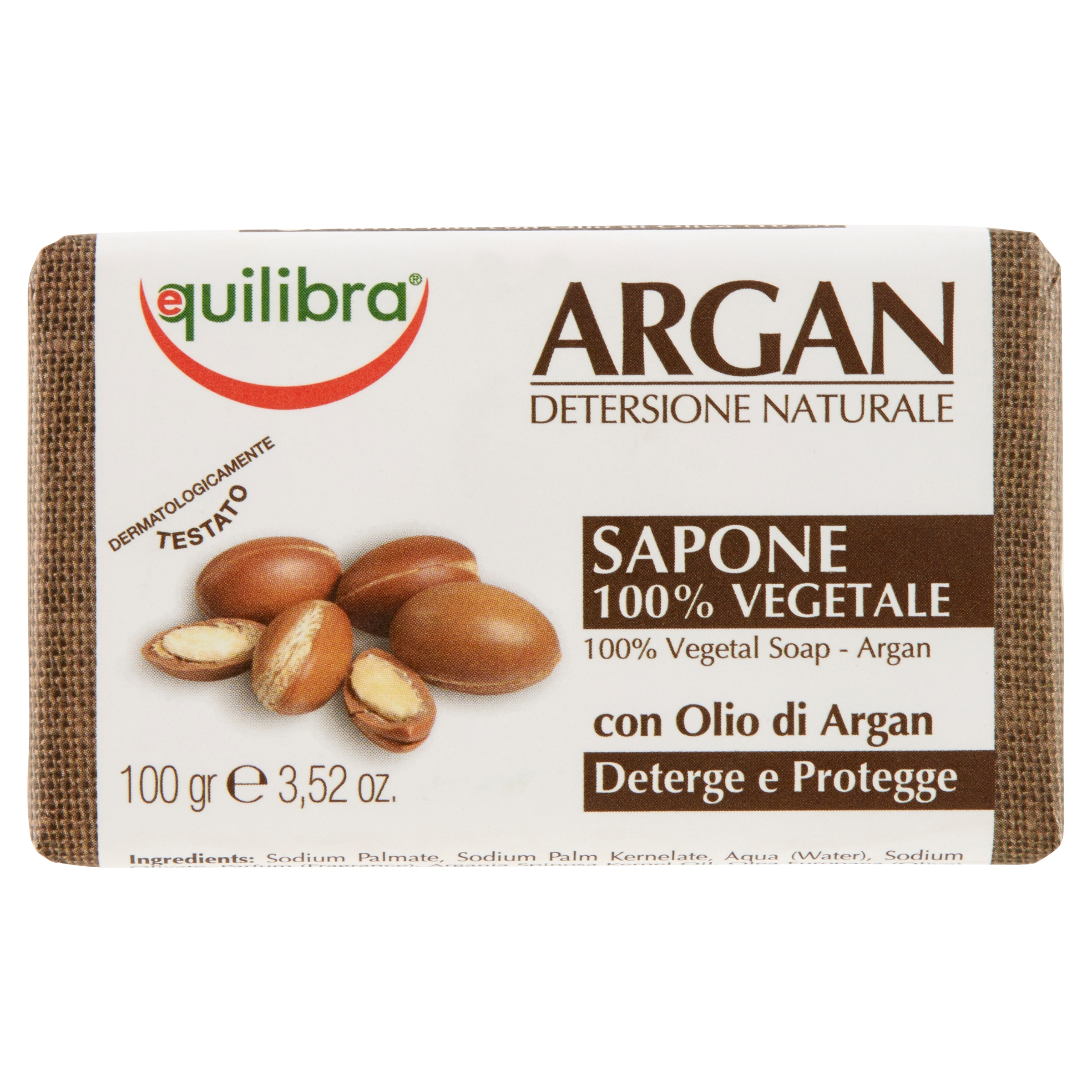 Equilibra Argan Sapone 100% Vegetale 100g