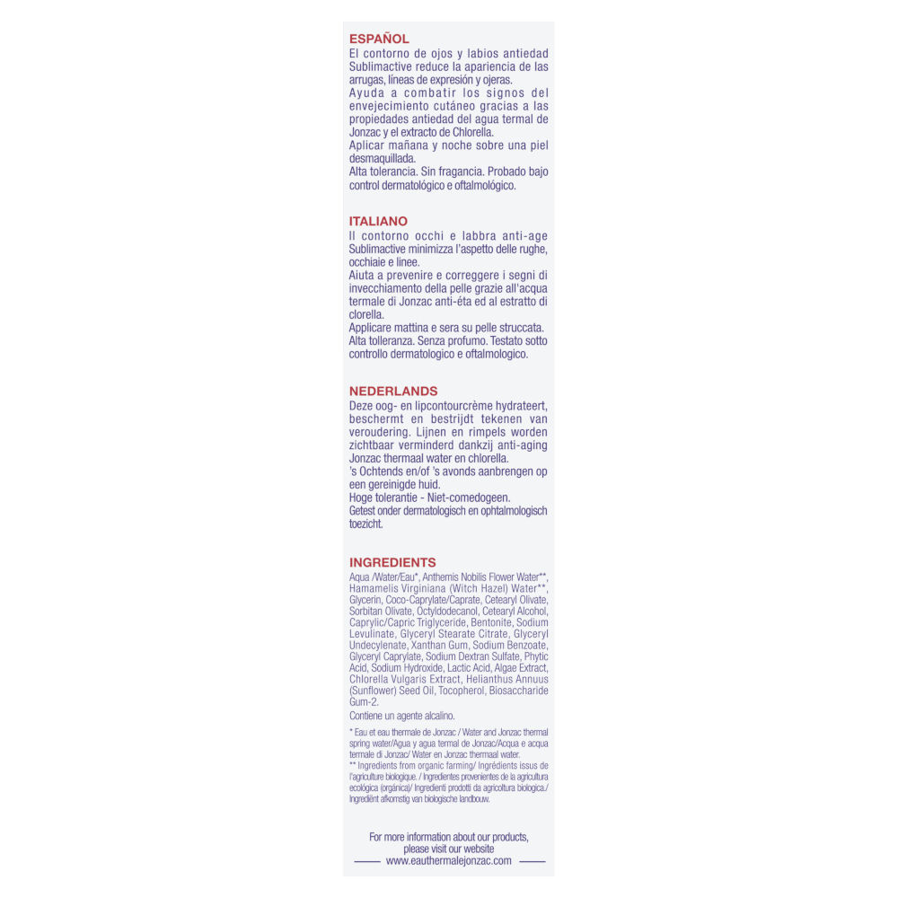 image - 983720564 - JONZAC CONTORNO OCCHI LABBRA ANTI ETA' SUBLIMACTIVE 40 ML - 4770873_2.jpg