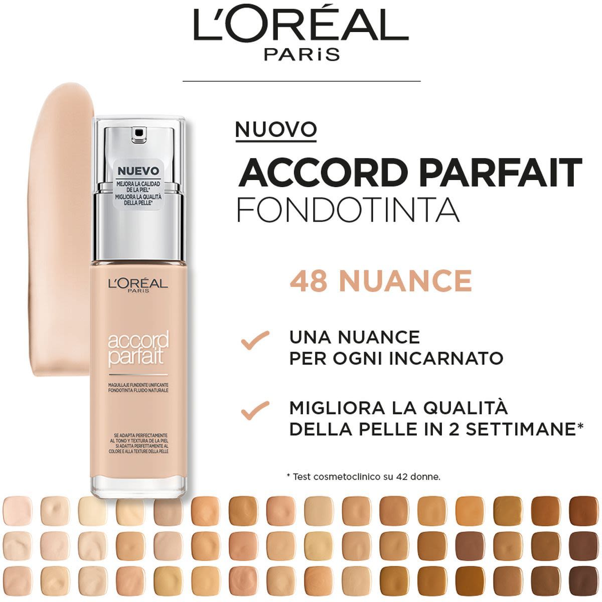 image - 975595493 - L'Oreal Accord Parfait Fondotinta fluido 2.N Vanille - 4732681_3.jpg