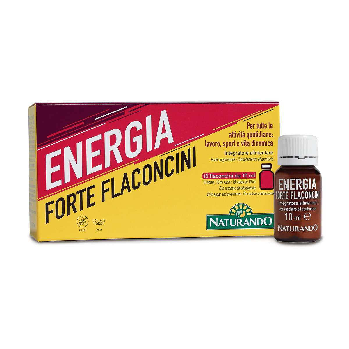 Energia Forte Flaconcini Integratore multivitamine 10x10ml