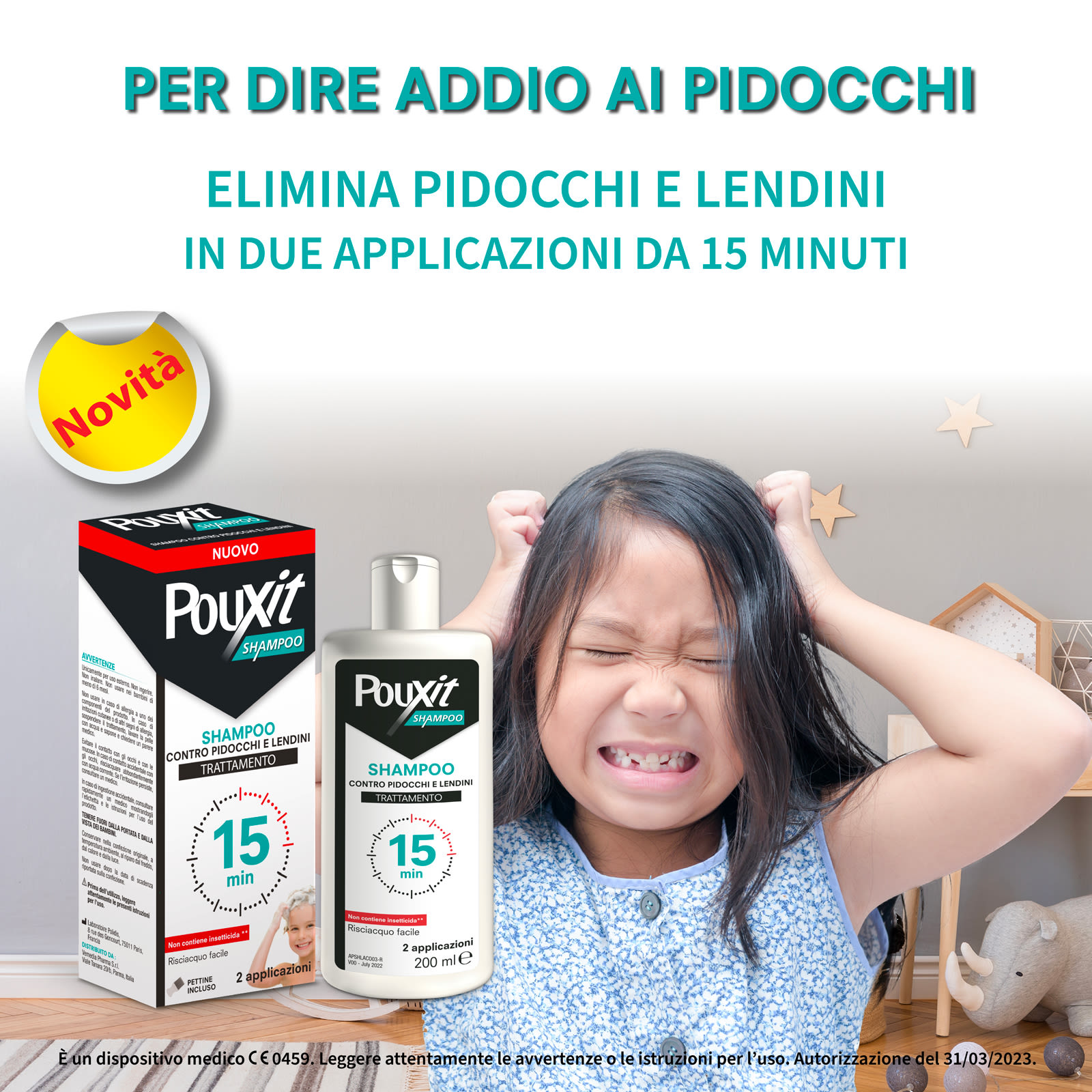 image - 985976873 - SHAMPOO CONTRO PIDOCCHI E LENDINI POUXIT TRATTAMENTO CON PETTINE INCLUSO 200 ML - 4711533_8.jpg