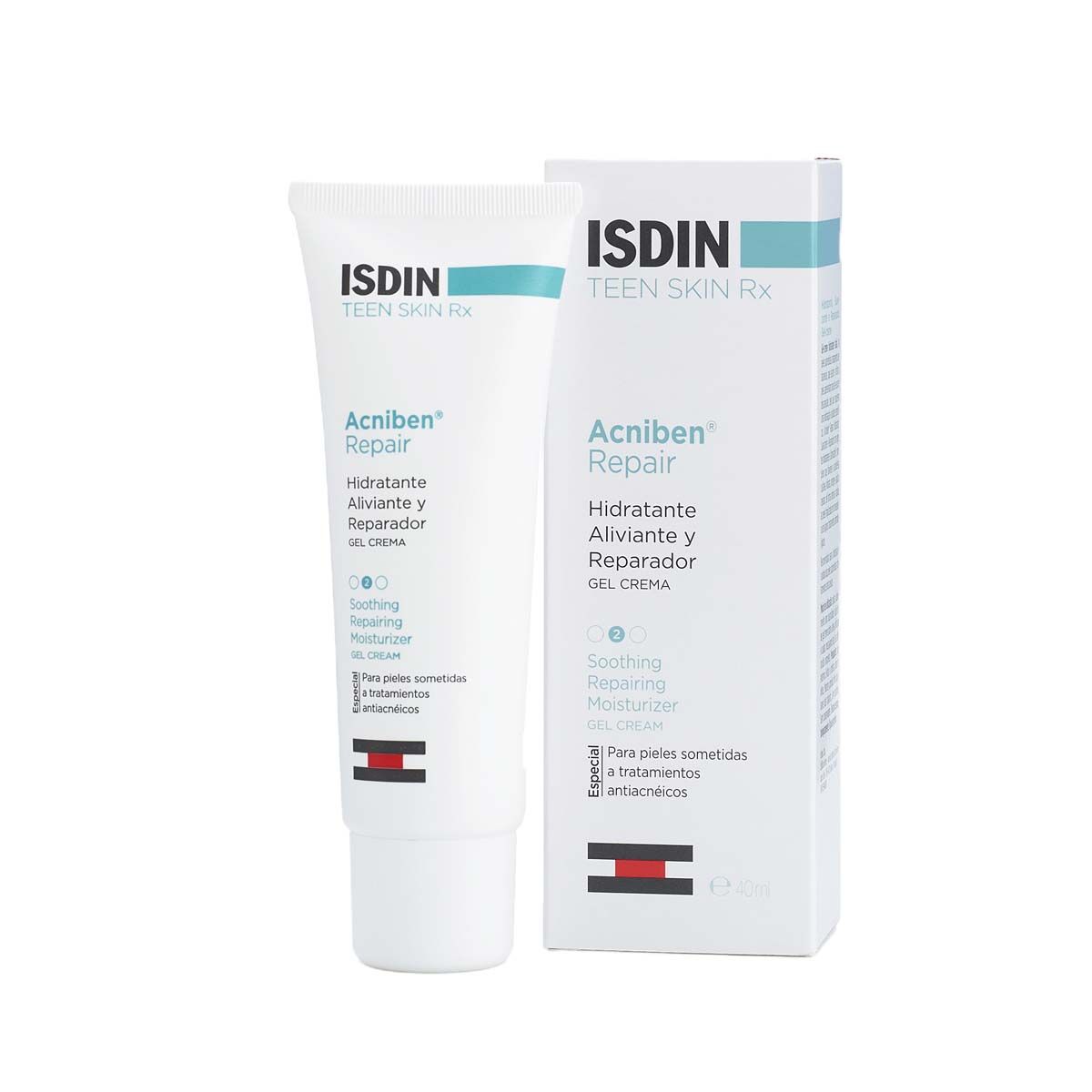 Isdin Acniben Repair Gel Crema idratazione, Lenitivo E Riparatore 40ml