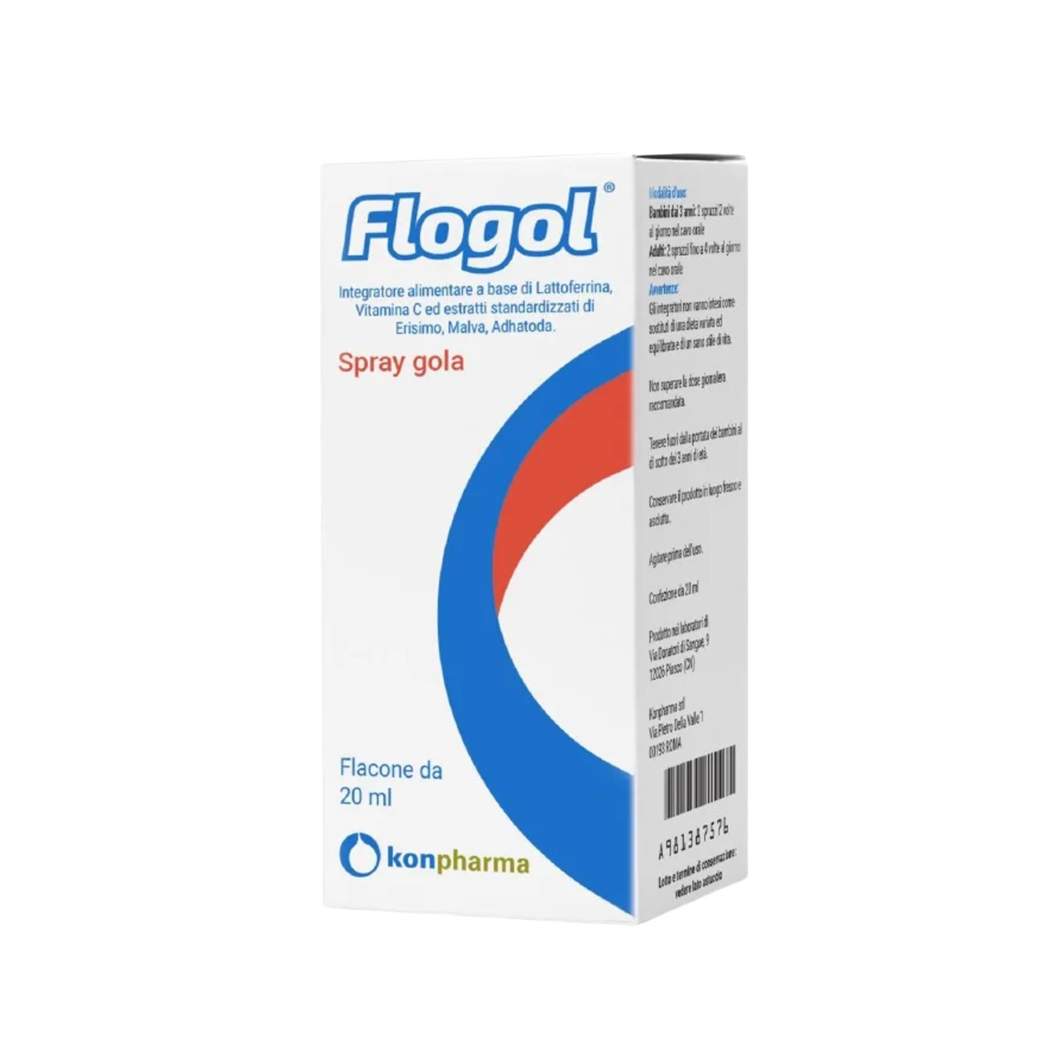 image - 981387576 - Flogol Spray Gola 20ml &egrave; un integratore alimentare che, grazie agli estratti di malva, erisimo e adhatoda, offre un'azione emolliente e lenitiva per la gola. - 4867849_2.jpg