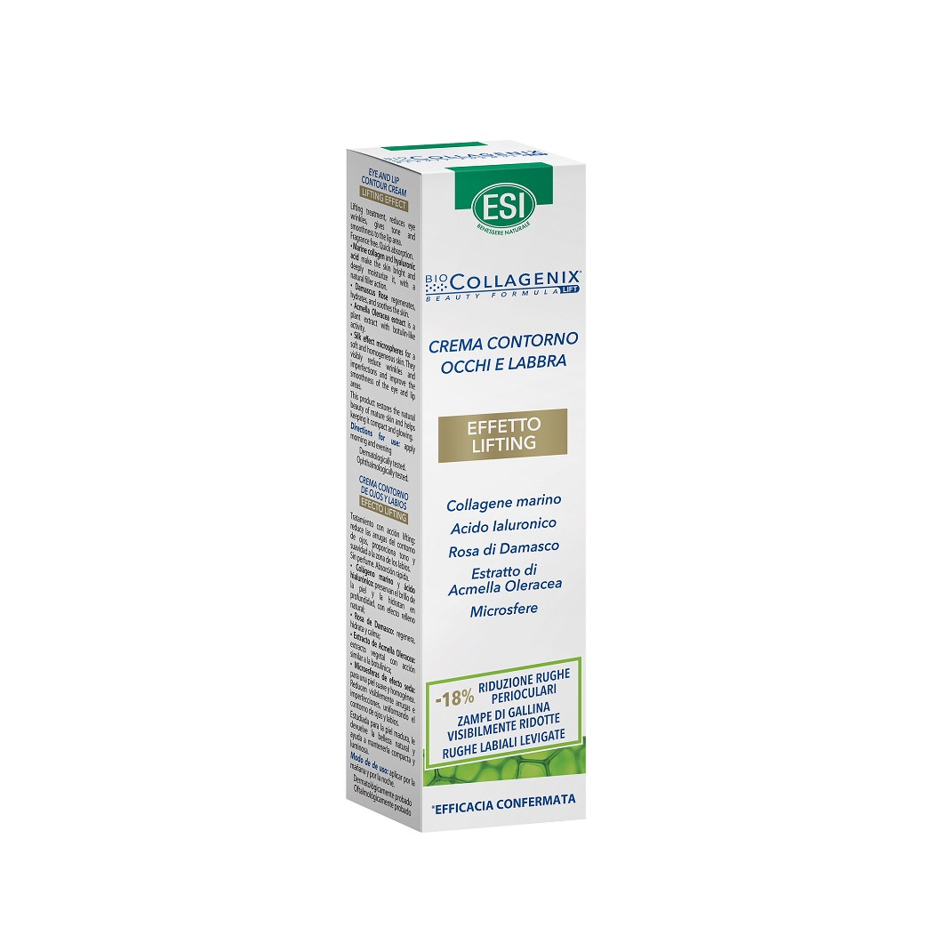 Esi BioCollageneix Crema Contorno Occhi Labbra Effetto Lifting 15ml