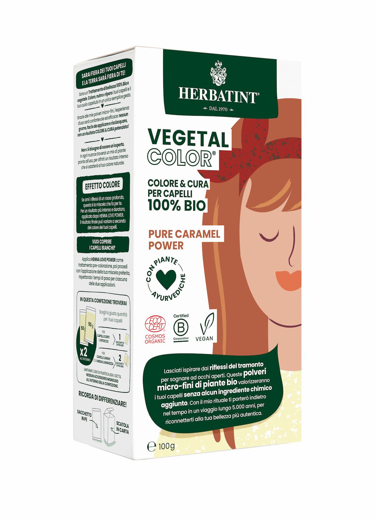 image - 980480560 - Herbatint Vegetal Pure Caramel Power Colorazione capelli 100g - 4736387_2.jpg