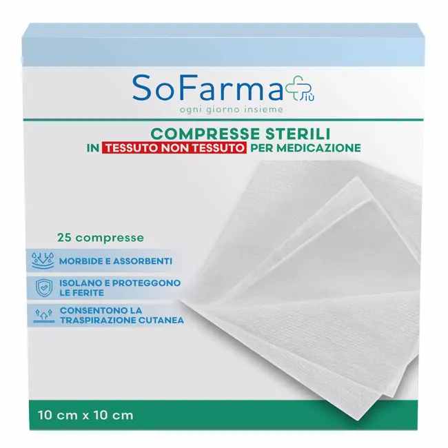 986582183 - GARZA COMPRESSA IN TNT 10X10 CM 25 PEZZI SOFARMAPIU' - 0005583_1.jpg