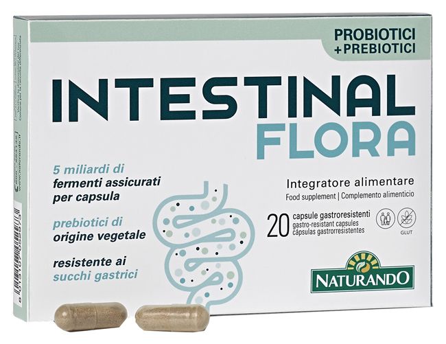 Naturando Intestinal Flora Integratore Fermenti Lattici 20 Capsule