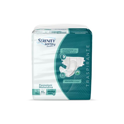 image - 983173410 - SERENITY PANNOLONE MUTANDINA SD SENSITIVE SUPER TAGLIA XL 15 PEZZI - 4864963_1.jpg