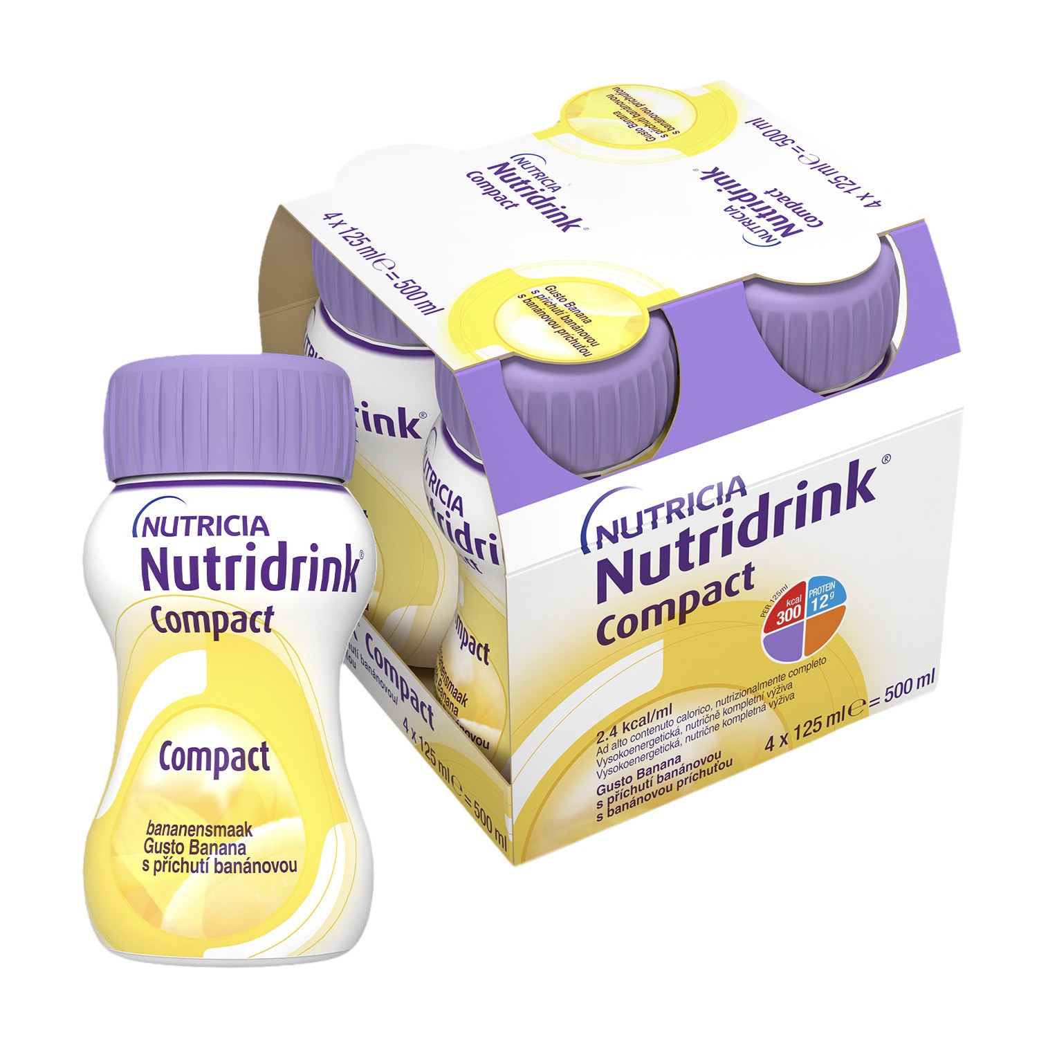 image - 926575337 - NUTRICIA NUTRIDRINK COMPACT GUSTO BANANA 4 BOTTIGLIE DA 125 ML - 4783136_2.jpg