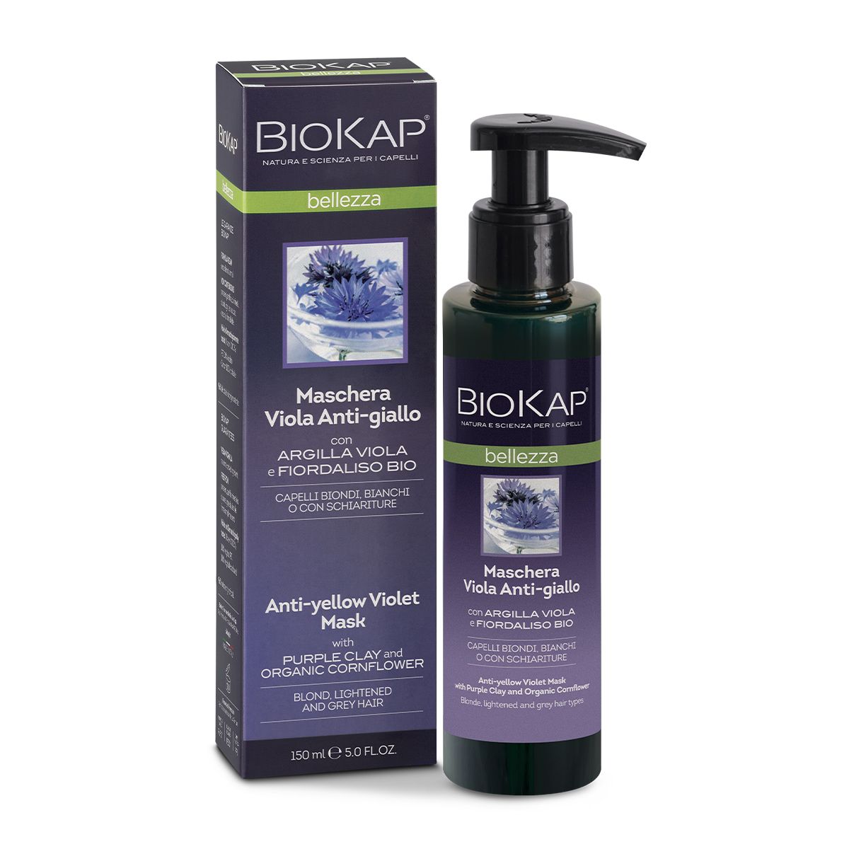 Biokap Bellezza Maschera Viola Antigiallo 150ml