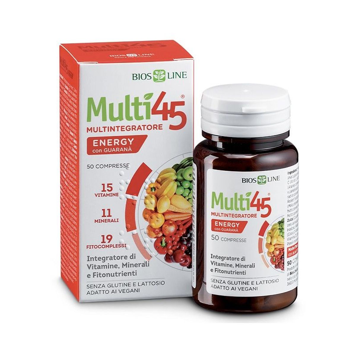 Bios Line Multi 45 Energy Integratore multivitamine 50 Compresse