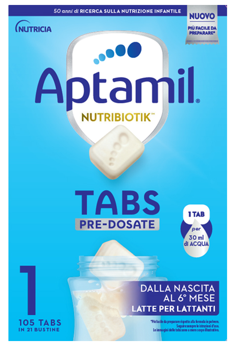 Aptamil Tabs Pre-dosate Latte Per Lattanti 21 Bustine