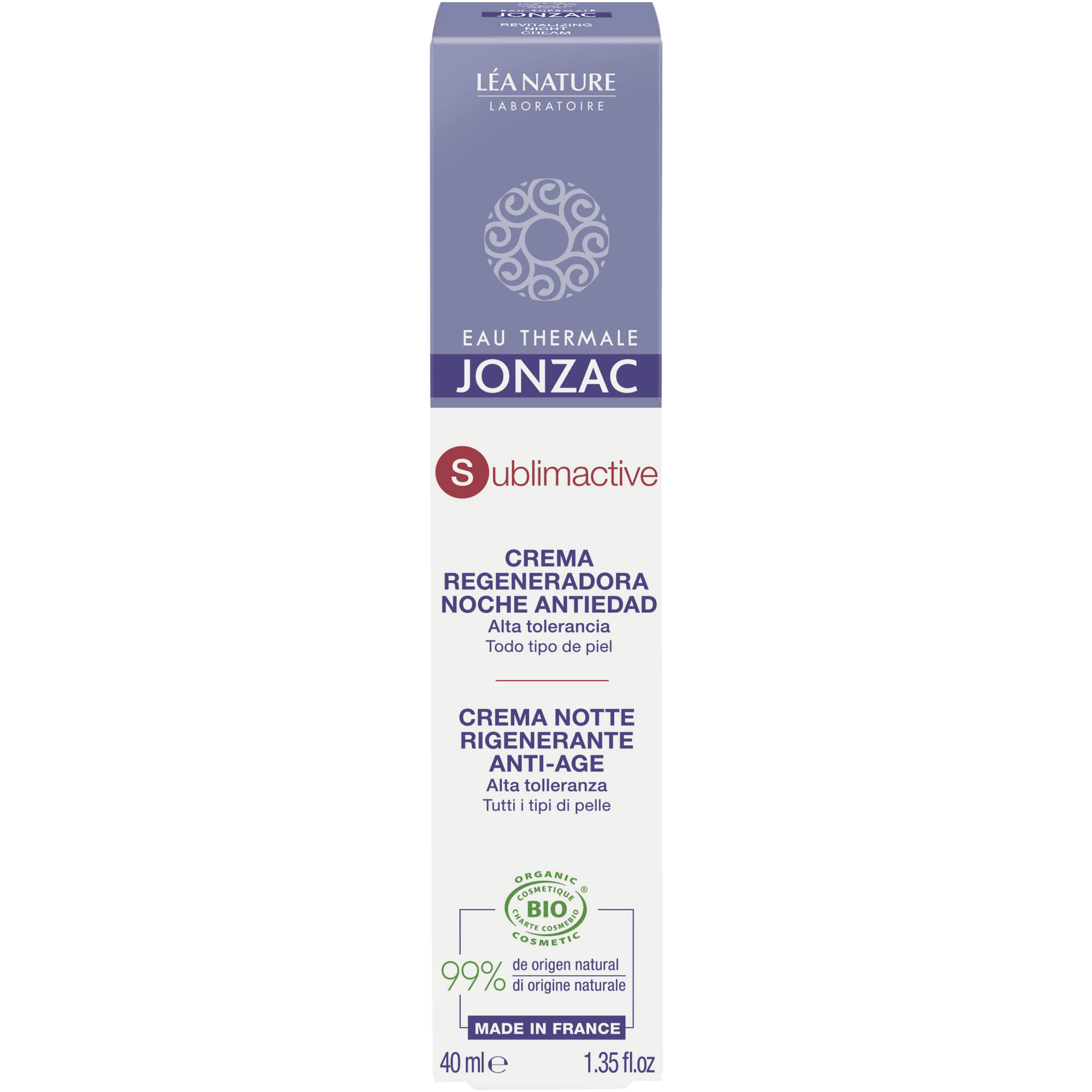 Jonzac Crema Notte Rigenerante Anti Age Sublimactive 40ml