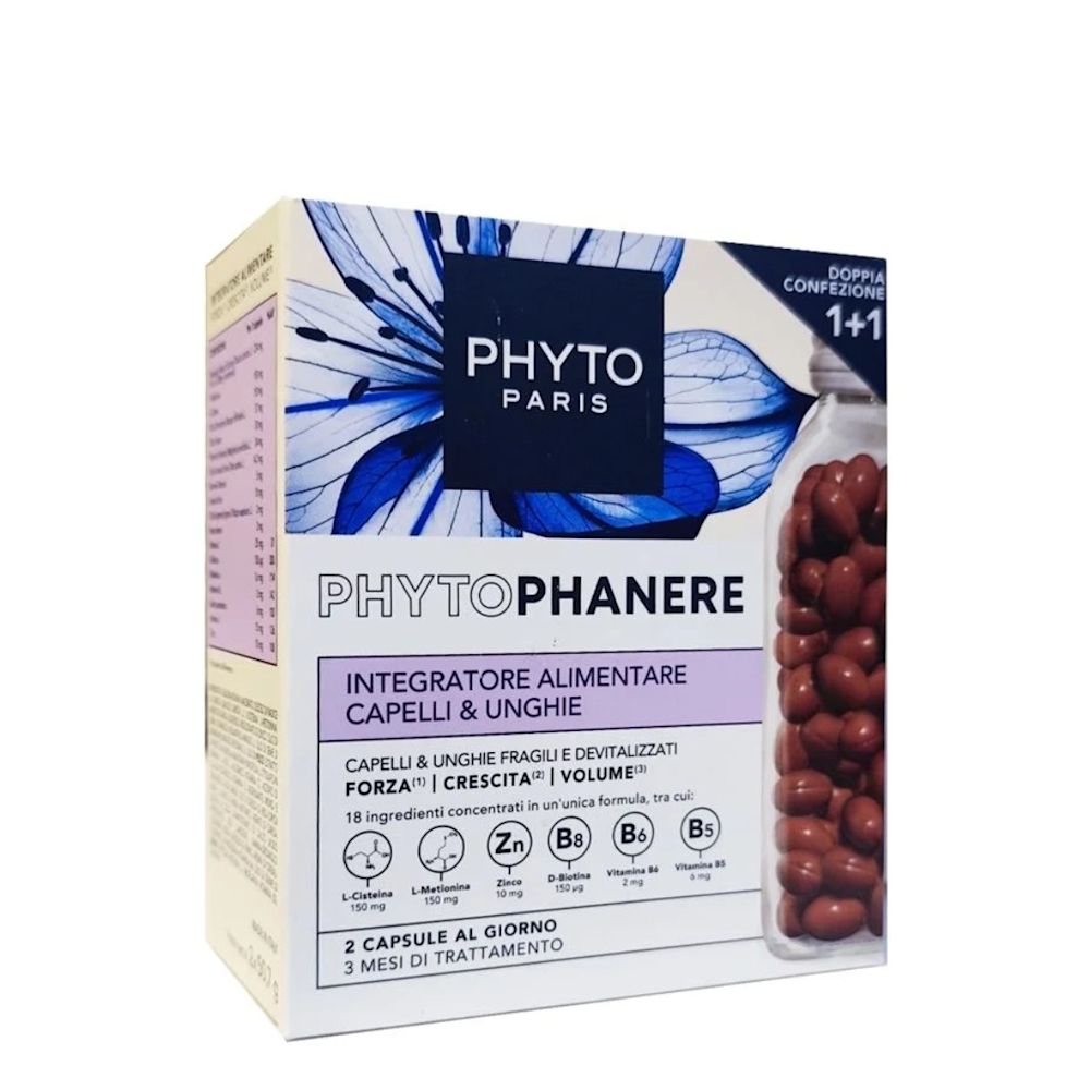 image - 925205256 - PHYTO PARIS PHYTOPHANERE INTEGRATORE ALIMENTARE CAPELLI/UNGHIE 90+90 CAPSULE - 7870109_6.jpg
