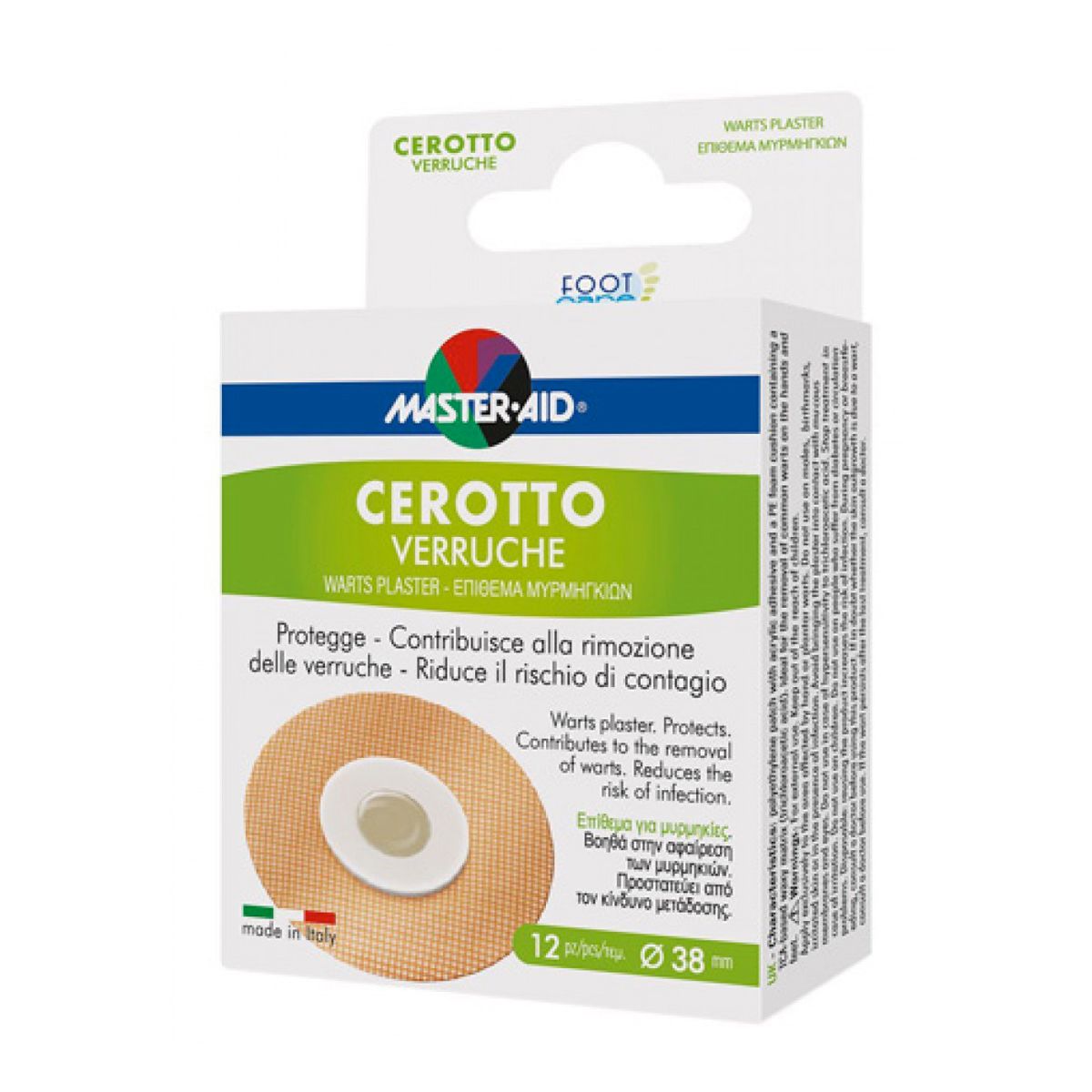 Master-aid Foot Care Cerotto Verruche 12 Pezzi