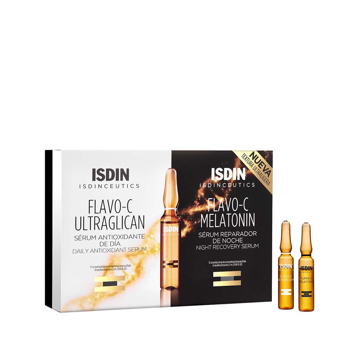 Isdin Flavo C Melatonin Day E Night Siero Viso 10 Fiale