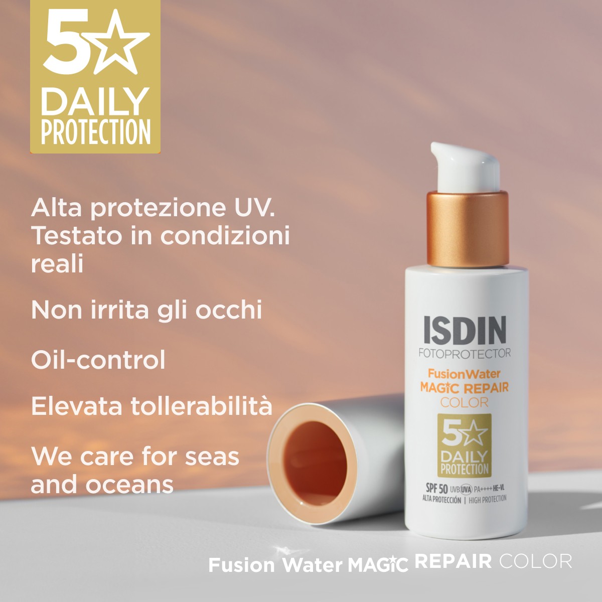 image - 947414304 - FOTOPROTECTOR FUSION WATER MAGIC REPAIR COLOR SPF 50 50 ML - 4768833_8.jpg