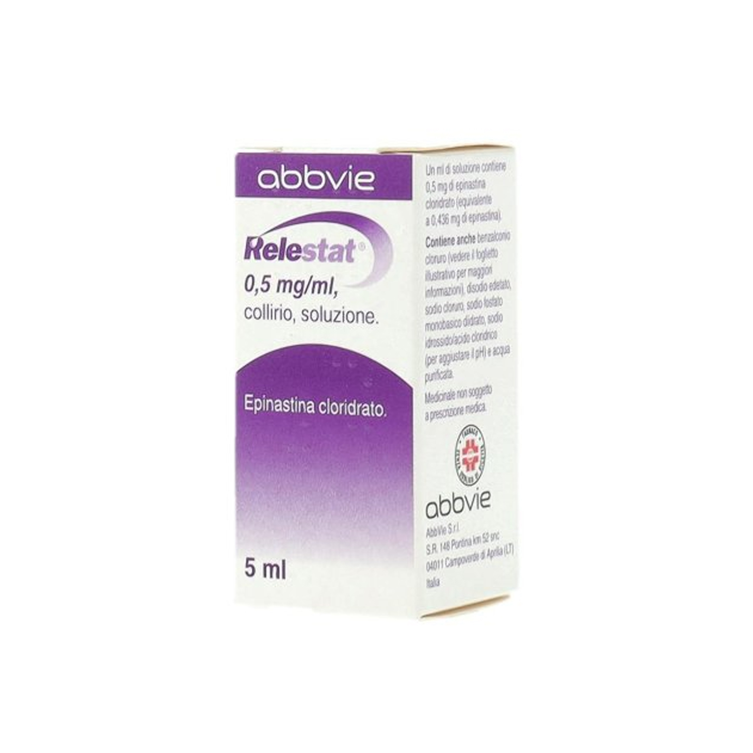image - 036028013 - Collirio da 5ml con 0,5mg/ml di epinastina cloridrato, indicato per il trattamento sintomatico della congiuntivite allergica stagionale. - 7875974_2.jpg
