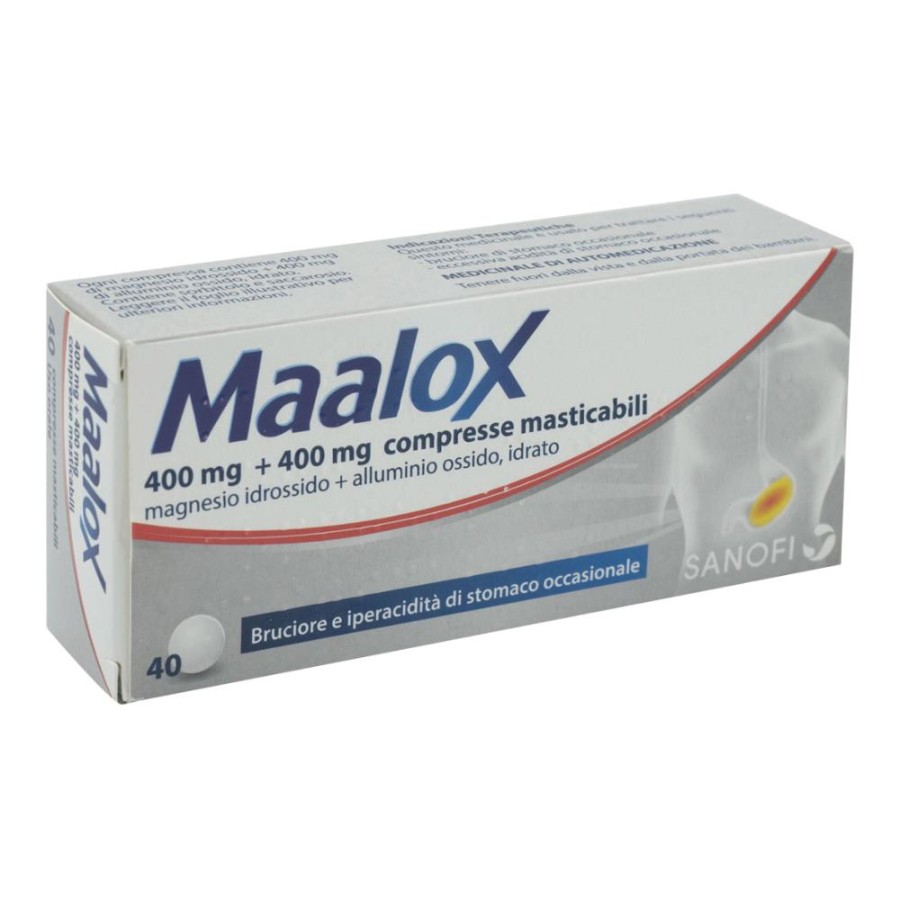 Maalox 400+400mg 40 Compresse Masticabili