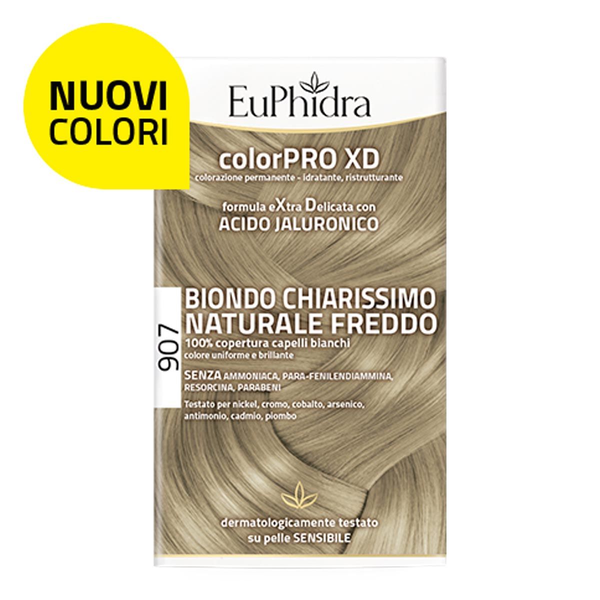 Euphidra Colorpro Xd 907 Tinta Capelli Biondo Chiarissimo Naturale Freddo