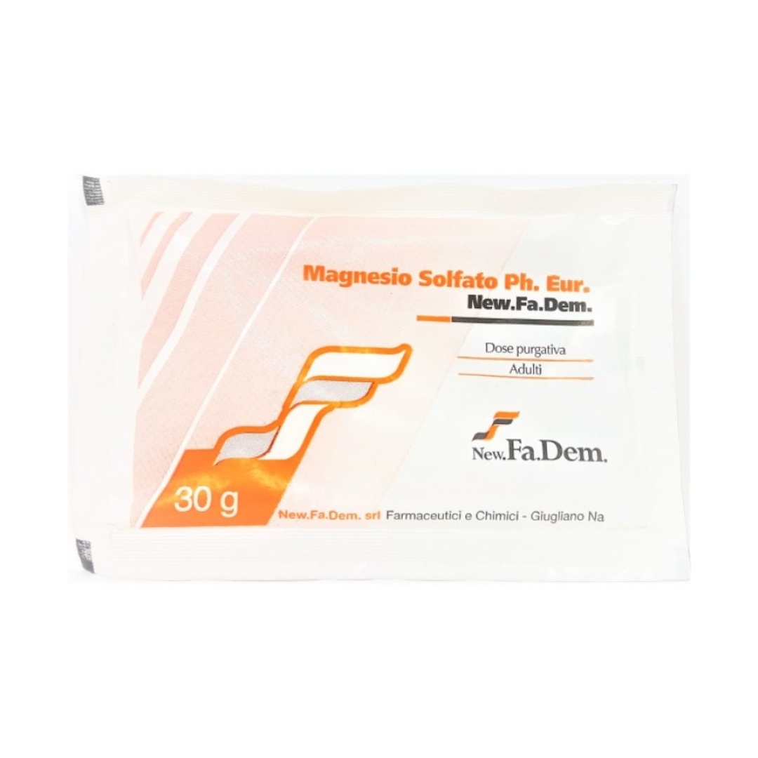 image - 901651620 - Magnesio Solfato FU 30g &egrave; una polvere utilizzata come lassativo salino o purgante osmotico per favorire l'evacuazione intestinale. - 4713352_1.jpg