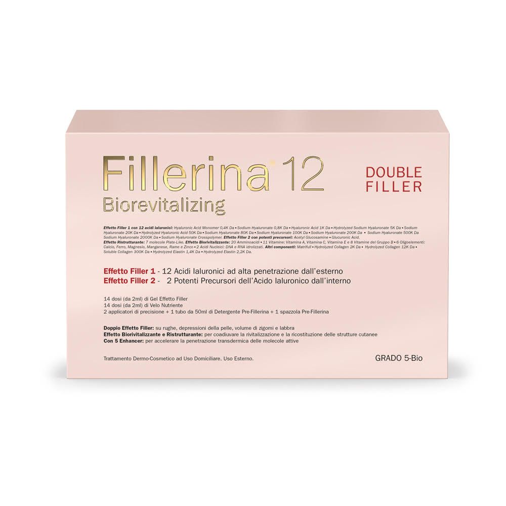 Fillerina 12 Biorevitalizing Double Filler Kit Antiage Grado 5 Prefillerina