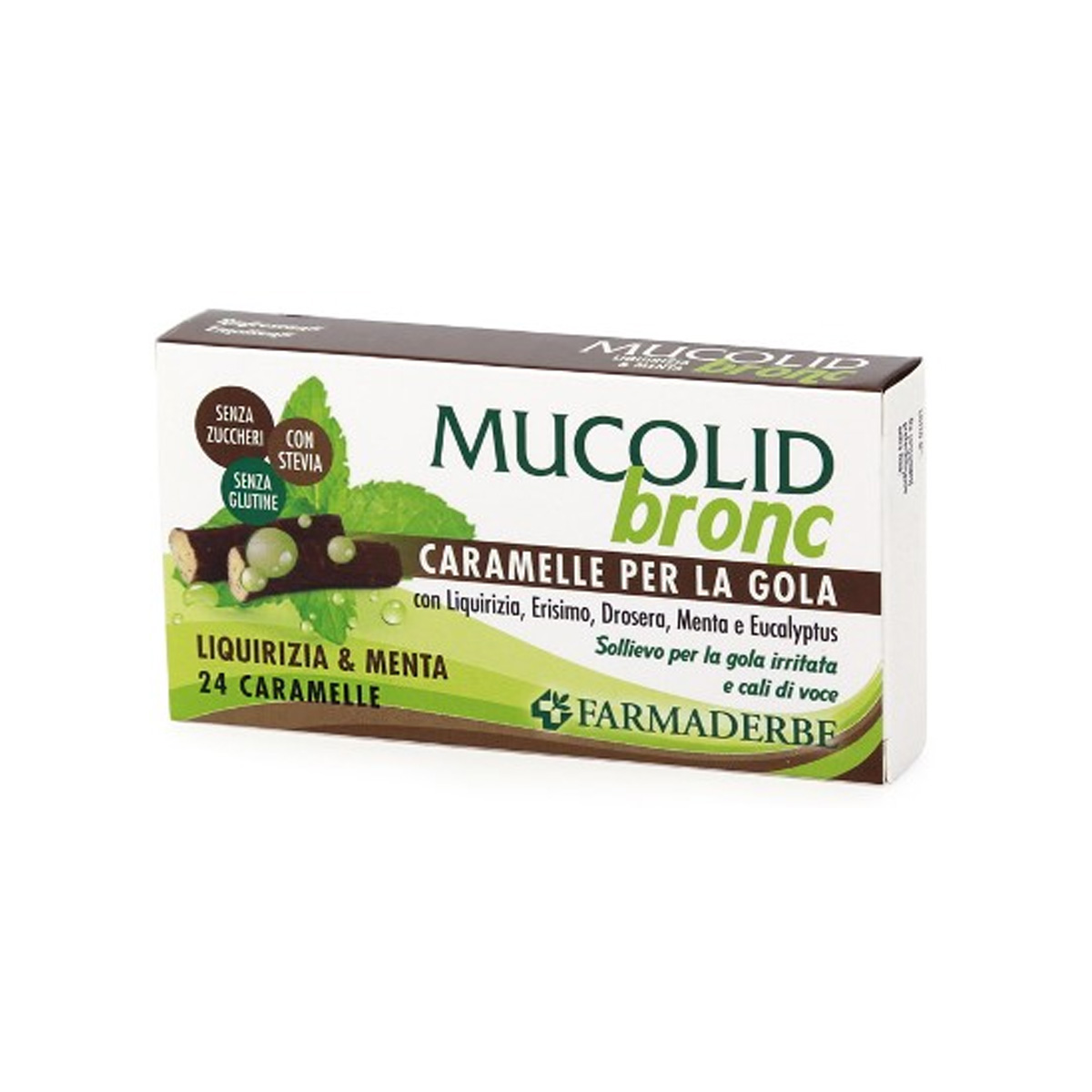 Mucolid Bronc Gola Menta E Liquirizia 24 Caramelle