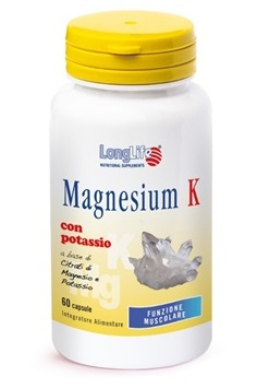 Longlife Magnesium K Integratore Potassio 60 Capsule