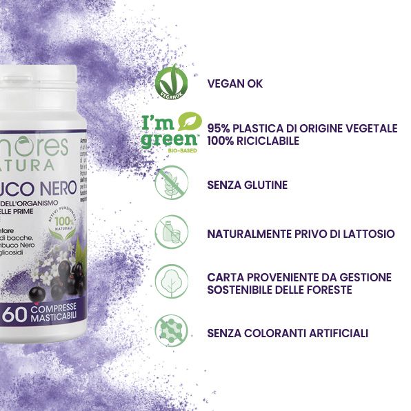 image - 940374794 - Armores Natura Integratore Sambuco Nero 60 compresse masticabili - 4724940_5.jpg
