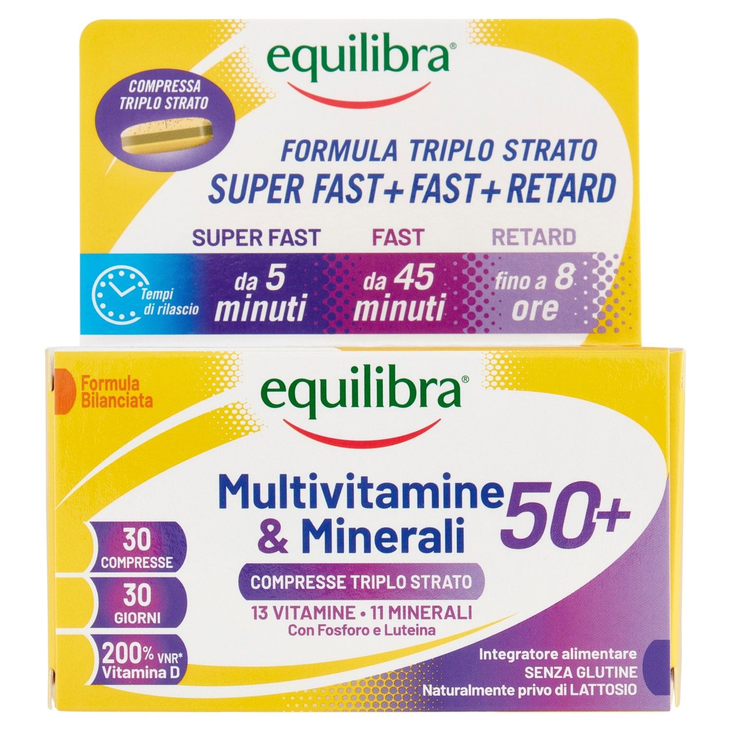 Equilibra Multivitamine E Minerali 50+ 30 Compresse Triplo Strato