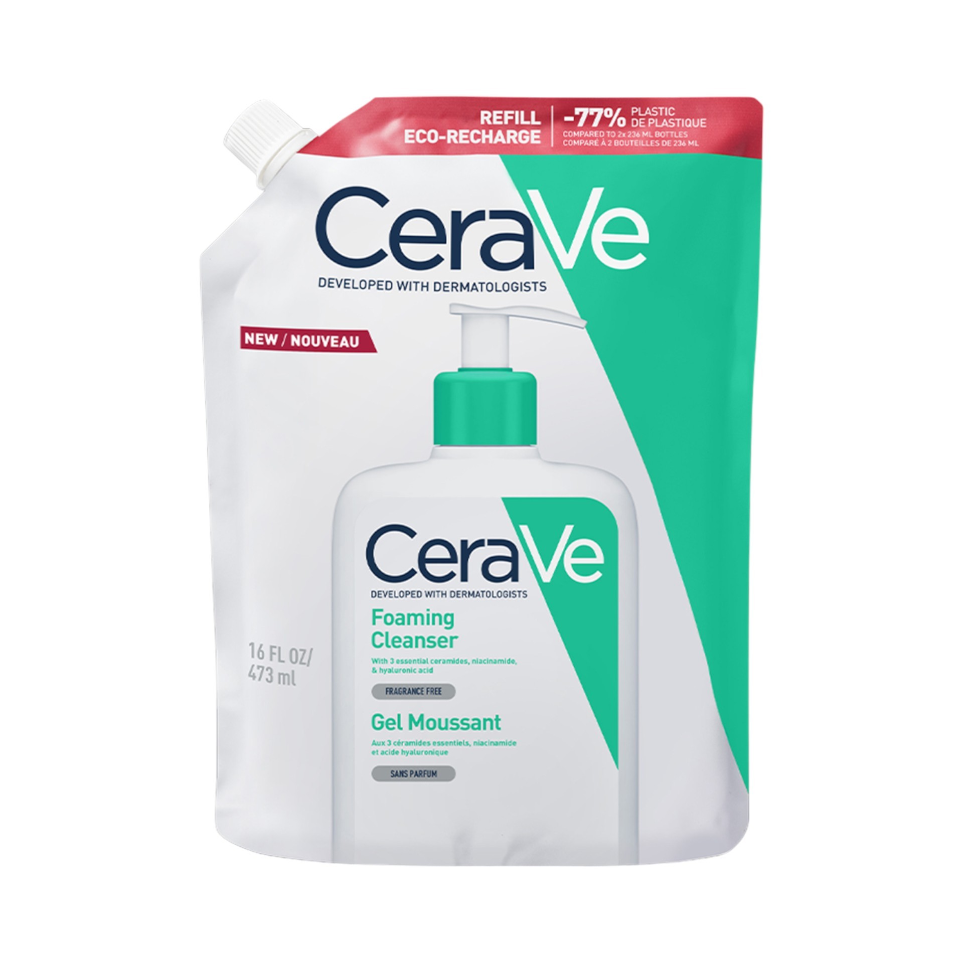 image - 989814456 - CERAVE REFILL SCHIUMA DETERGENTE 473 ML - 4798631_1.jpg