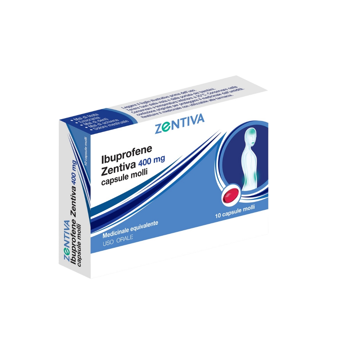 Zentiva Ibuprofene 400mg 10 Capsule Molli