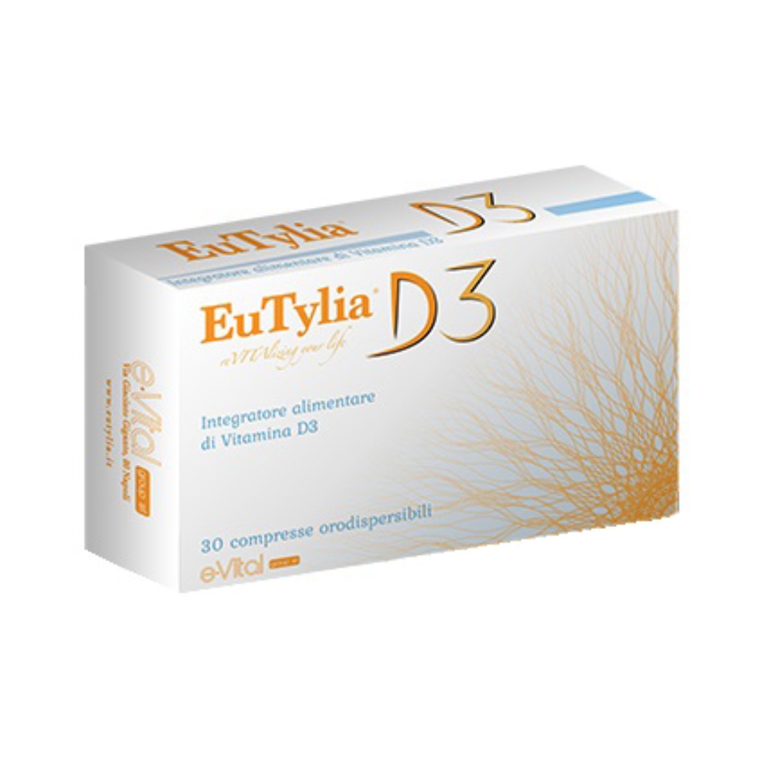 Eutylia D3 Integratore Vitamina D3 Per Ossa E Difese Immunitarie 30 Compresse
