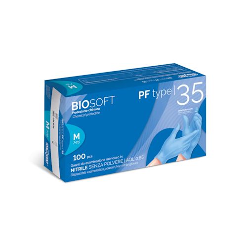image - 984515650 - GUANTO IN NITRILE BIOSOFT PF TYPE 35 AZZURRO TAGLIA MEDIUM 100 PEZZI - 4863960_1.jpg