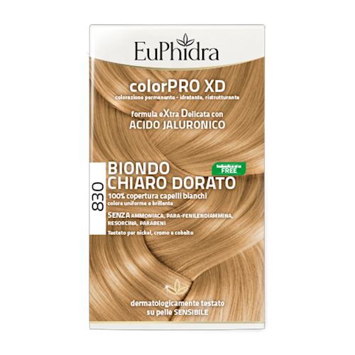 936048178 - EUPHIDRA COLORPRO XD 830 BIONDO CHIARO DORATO GEL COLORANTE CAPELLI IN FLACONE + ATTIVANTE + BALSAMO + GUANTI - 7869333_1.jpg