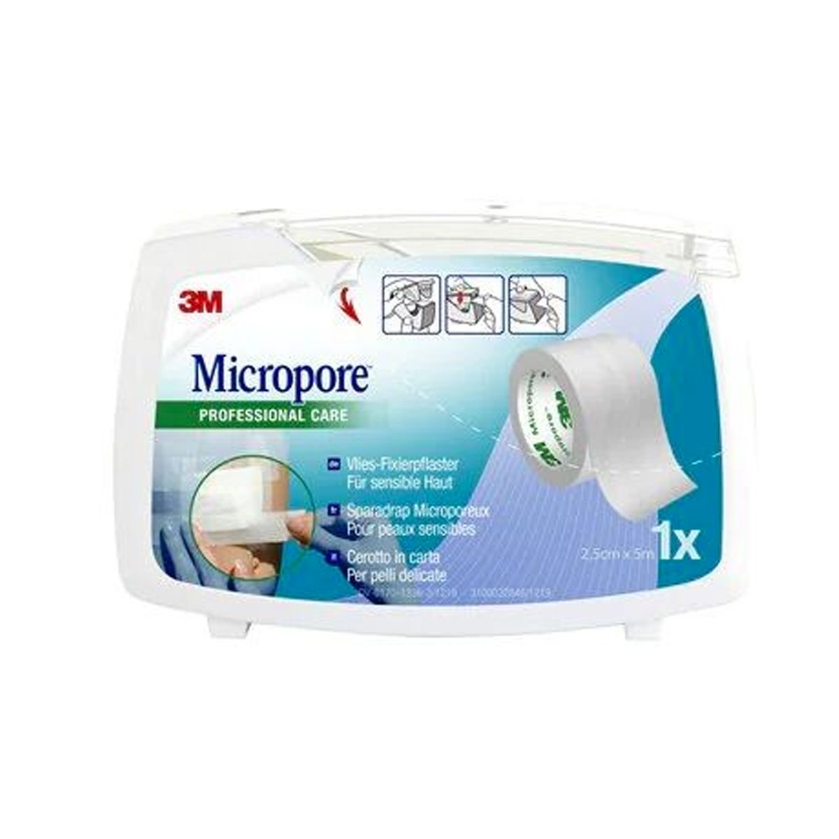 3m Micropore Surgical Tape Cerotto Rocchetto 25 X 500cm