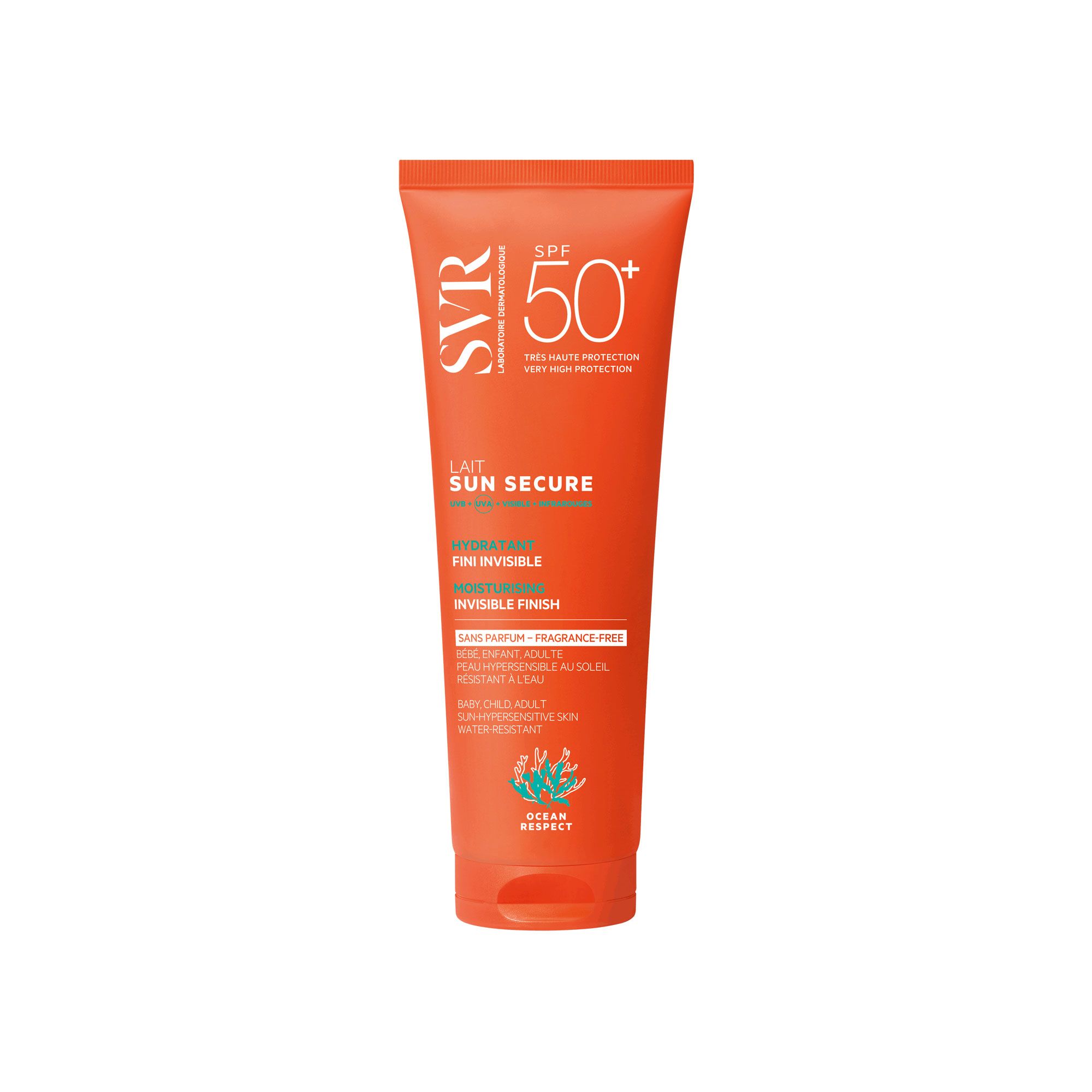 Svr Sun Secure Lait SPF 50+ Fragrance Free 250ml