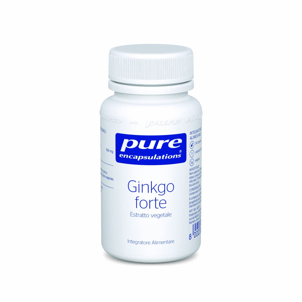 Pure Encapsulations Ginkgo Forte Integratore Benessere Mentale 30 Capsule