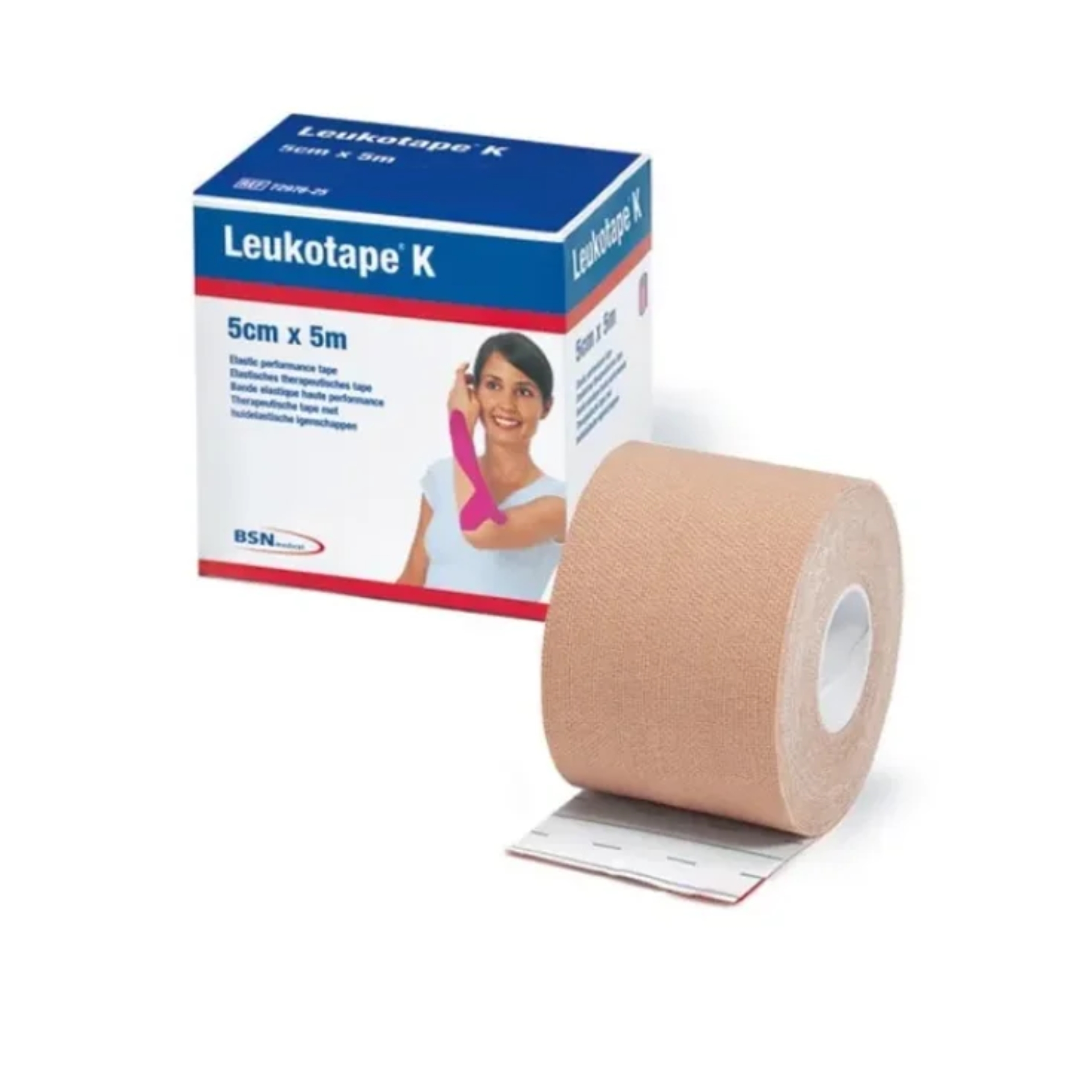 989264371 - BENDA ADESIVA ACTIMOVE LEUKOTAPE K TAPING FISIOTERAPICO LARGGHEZZA 5 CM LUNGHEZZA 5 M COLORE CARNE IN ROTOLO - 0006467_1.jpg