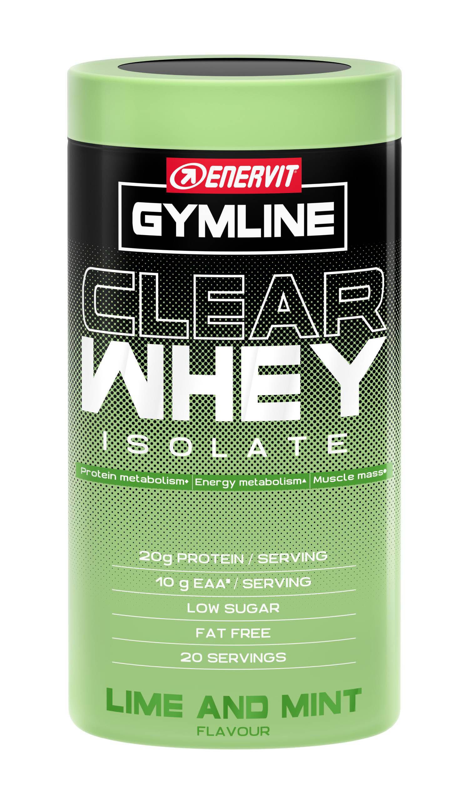 Gymline Clear Whey Isolare Lime And Mint Flavour Enervit 480g